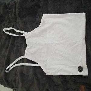 Destined halter top size large in white